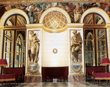 ウジェーヌ・ドラクロワ Painting - 西壁の装飾 ロマンチックなウジェーヌ・ドラクロワ